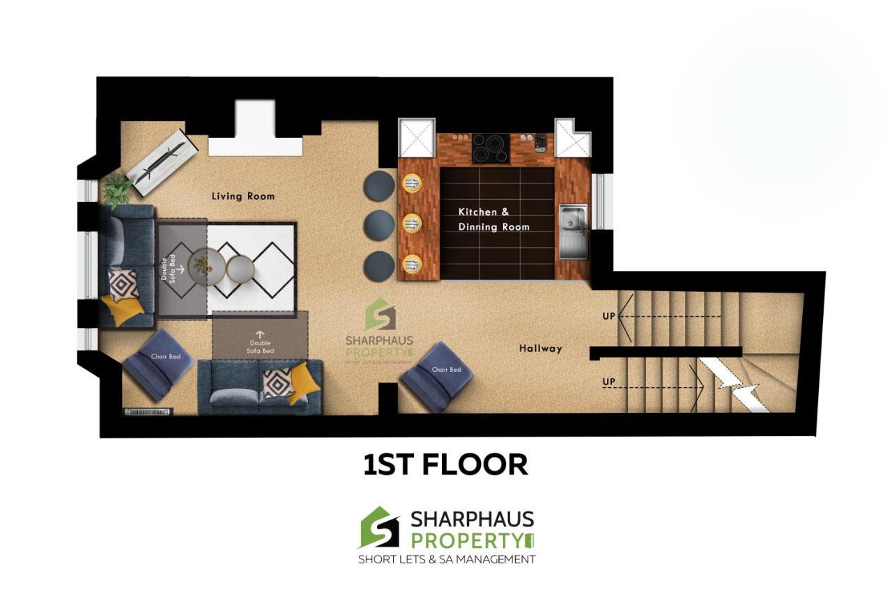 Charming Luxury 3Bed Apartment In A Prime Location By Sharphaus Short Lets & Serviced Accommodation Management Brighton Luaran gambar